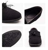 Xajzpa - Loafers Men Shoes Faux Suede Solid Color Fashion Business Casual Wedding Party Classic