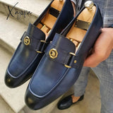 Xajzpa - Loafers Men Shoes Pu Solid Color Fashion Business Casual Wedding Party Daily Classic