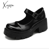 Xajzpa - Lolita Shoes Women Japanese Mary Jane Vintage Girls Students Jk Uniform High Heel Platform