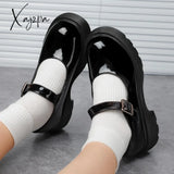 Xajzpa - Lolita Shoes Women Japanese Mary Jane Vintage Girls Students Jk Uniform High Heel Platform