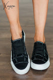 Xajzpa - Love You A Latte Slip On Sneakers 5 / Black Flats