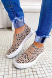 Xajzpa - Love You A Latte Slip On Sneakers 5 / Leopard Flats