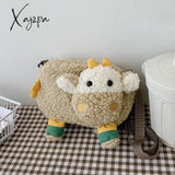 Xajzpa - Lovely Cartoon Cow Shape Shoulder Messenger Bag Kids Designer Mini Crossbody Bags Small