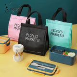 Xajzpa - Lunch Bag Insulated Cold Simplicity Picnic Carry Case Thermal Portable Box Bento Pouch