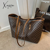 Xajzpa - Luxury Band Designer Big Capacity Casual Tote Handbag Purse Women Shoulder Bag New Ladies Travel Shopping Bags High Quality