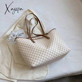 Xajzpa - Luxury Band Designer Big Capacity Casual Tote Handbag Purse Women Shoulder Bag New Ladies