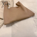 Xajzpa - Luxury Brand Designer Handbags And Purses Casual Small Hobos Tote Bag 2023 Spring Solid Pu
