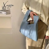 Xajzpa - Luxury Brand Designer Handbags And Purses Casual Small Hobos Tote Bag 2023 Spring Solid Pu