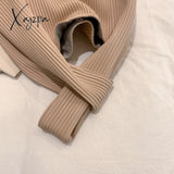 Xajzpa - Luxury Brand Designer Handbags And Purses Casual Small Hobos Tote Bag 2023 Spring Solid Pu