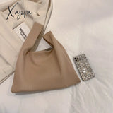Xajzpa - Luxury Brand Designer Handbags And Purses Casual Small Hobos Tote Bag 2023 Spring Solid Pu