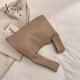Xajzpa - Luxury Brand Designer Handbags And Purses Casual Small Hobos Tote Bag 2023 Spring Solid Pu