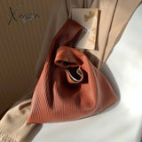 Xajzpa - Luxury Brand Designer Handbags And Purses Casual Small Hobos Tote Bag 2023 Spring Solid Pu