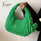 Xajzpa - Luxury Brand Nylon Hobos Shoulder Bag for Women Handbag Clutch Purses New Brand Designer Evening Tote With Coin Purse