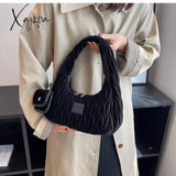 Xajzpa - Luxury Brand Nylon Hobos Shoulder Bag For Women Handbag Clutch Purses New Designer Evening