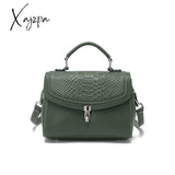 Xajzpa - Luxury Crocodile Pattern Women’s Bag New Trend Genuine Leather Shoulder Bags Fashion