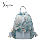 Xajzpa - Luxury Designer 2023 Women Backpack Flower Pattern Female Fashion Shoulder Bags School