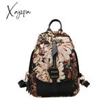 Xajzpa - Luxury Designer 2023 Women Backpack Flower Pattern Female Fashion Shoulder Bags School