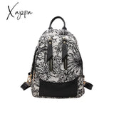 Xajzpa - Luxury Designer 2023 Women Backpack Flower Pattern Female Fashion Shoulder Bags School