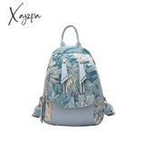 Xajzpa - Luxury Designer 2023 Women Backpack Flower Pattern Female Fashion Shoulder Bags School