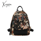 Xajzpa - Luxury Designer 2023 Women Backpack Flower Pattern Female Fashion Shoulder Bags School