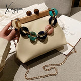 Xajzpa - Luxury Designer Acrylic Chain Women Shoulder Crossbody Bags Fashion Handbag Evening