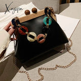 Xajzpa - Luxury Designer Acrylic Chain Women Shoulder Crossbody Bags Fashion Handbag Evening