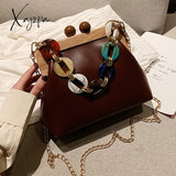 Xajzpa - Luxury Designer Acrylic Chain Women Shoulder Crossbody Bags Fashion Handbag Evening