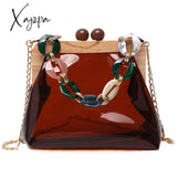 Xajzpa - Luxury Designer Acrylic Chain Women Shoulder Crossbody Bags Fashion Handbag Evening