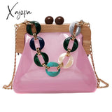 Xajzpa - Luxury Designer Acrylic Chain Women Shoulder Crossbody Bags Fashion Handbag Evening