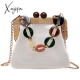 Xajzpa - Luxury Designer Acrylic Chain Women Shoulder Crossbody Bags Fashion Handbag Evening