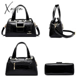 Xajzpa - Luxury Designer Handbag Brand Crossbody Bags For Women 2023 New Crocodile Pattern Leather