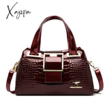 Xajzpa - Luxury Designer Handbag Brand Crossbody Bags For Women 2023 New Crocodile Pattern Leather