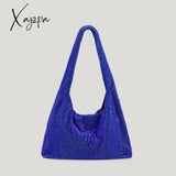 Xajzpa - Luxury Diamonds Women Shoulder Bags Designer Crystal Mesh Lady Handbags Luxury Rhinestones Evening Bag Shinny Tote Purse