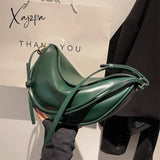 Xajzpa - Luxury Handbags For Women Pu Leather Banana Crossbody Bags 2023 Fashion Brand Designer