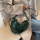 Xajzpa - Luxury Handbags For Women Pu Leather Banana Crossbody Bags 2023 Fashion Brand Designer