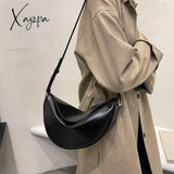 Xajzpa - Luxury Handbags For Women Pu Leather Banana Crossbody Bags 2023 Fashion Brand Designer