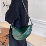 Xajzpa - Luxury Handbags For Women Pu Leather Banana Crossbody Bags 2023 Fashion Brand Designer