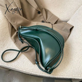Xajzpa - Luxury Handbags For Women Pu Leather Banana Crossbody Bags 2023 Fashion Brand Designer