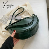 Xajzpa - Luxury Handbags For Women Pu Leather Banana Crossbody Bags 2023 Fashion Brand Designer