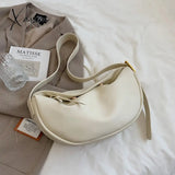 Xajzpa - Luxury Handbags For Women Pu Leather Banana Crossbody Bags 2023 Fashion Brand Designer