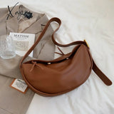 Xajzpa - Luxury Handbags For Women Pu Leather Banana Crossbody Bags 2023 Fashion Brand Designer