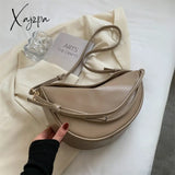 Xajzpa - Luxury Handbags For Women Pu Leather Banana Crossbody Bags 2023 Fashion Brand Designer