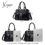 Xajzpa - Luxury Handbags Women Bags Designer 3 Layers Leather Hand Big Capacity Tote Bag For