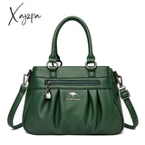 Xajzpa - Luxury Handbags Women Bags Designer 3 Layers Leather Hand Big Capacity Tote Bag For