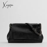 Xajzpa - Luxury Handbags Women Bags Designer Vintage Shoulder Bag New Chain Messenger Bags Soft Flap Shoulder Crossbody Pack Women Purse