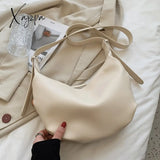 Xajzpa - Luxury Handbags Women Hobos Bags Designer Vintage Female Shoulder Bag Sac New White Simple
