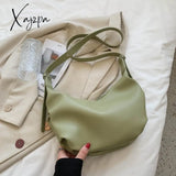 Xajzpa - Luxury Handbags Women Hobos Bags Designer Vintage Female Shoulder Bag Sac New White Simple