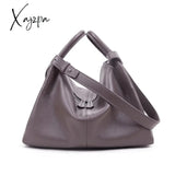 Xajzpa - Luxury Leather Ladies Handbags 100% Shoulder Bags Large Capacity Office Commuter Crossbody