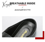 Xajzpa - Luxury Men’s Slippers Pu Leather Loafers Men Moccasins Casual Non-Slip Man Shoes Summer