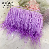 Xajzpa - Luxury Ostrich Feather Evening Bags For Women Chain Shoulder Crossbody Bag Tassel Party